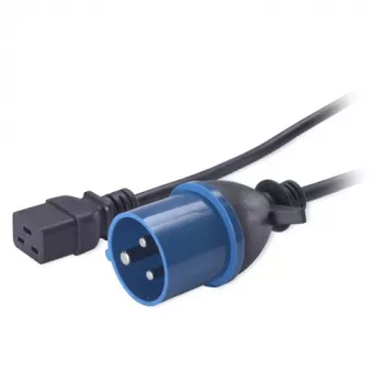APC Power Cord, C19 to IEC309 16A, 2.5m, 2.5 m, IEC 309, C19 coupler, 90 - 250 V, 16 A