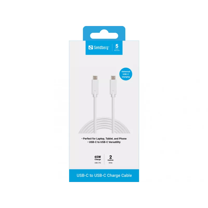 USB-C Charge Cable Sandberg 136-17 2M 65W