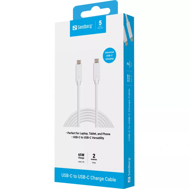 USB-C Charge Cable Sandberg 136-17 2M 65W
