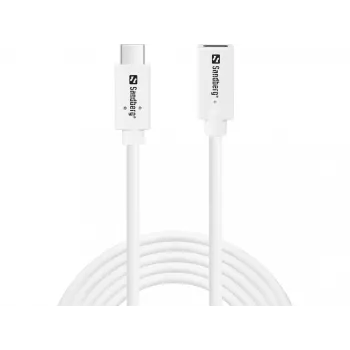 Sandberg USB-C to USB-C Cable 2M 100W USB 3.2 Gen 2 White