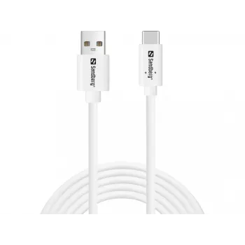Cable Sandberg USB-C > USB-A 2.0 2M SAVER White