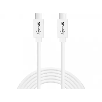 Sandberg USB-C>C USB 3.1 G2 100W 2M Cable White