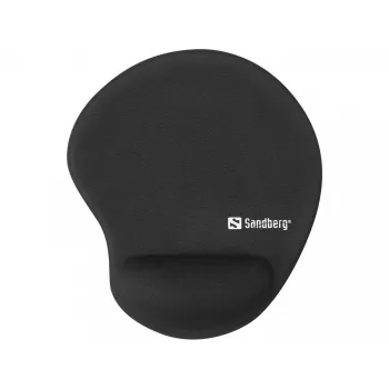 Sandberg Gel Mousepad Wrist Rest BULK, Black, Monochromatic, Wrist rest, Non-slip base