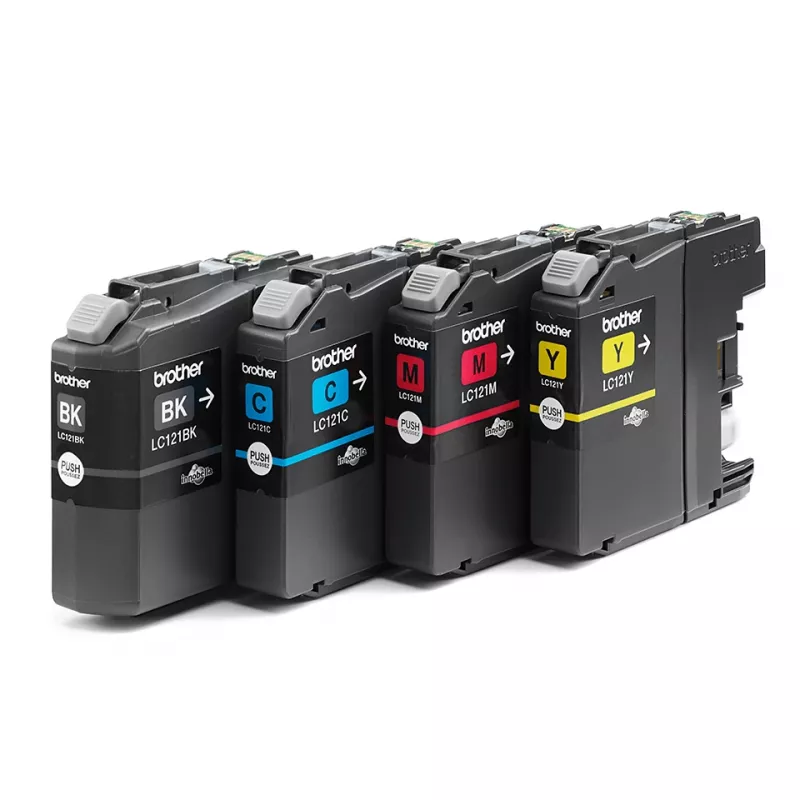 Brother LC121VALBP ink cartridge 4 pc(s) Original Black, Cyan, Magenta, Yellow