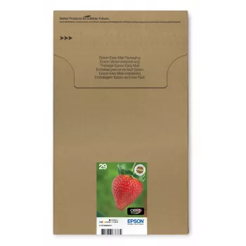 Epson Strawberry Multipack 4-colours 29 EasyMail, Standard Yield, Black, Cyan, Magenta, Yellow, 5.3 ml, 3.2 ml, 1 pc(s), Multi pack