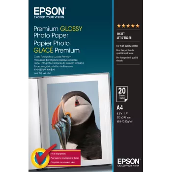 Epson Premium Glossy Photo Paper - A4 - 20 Sheets