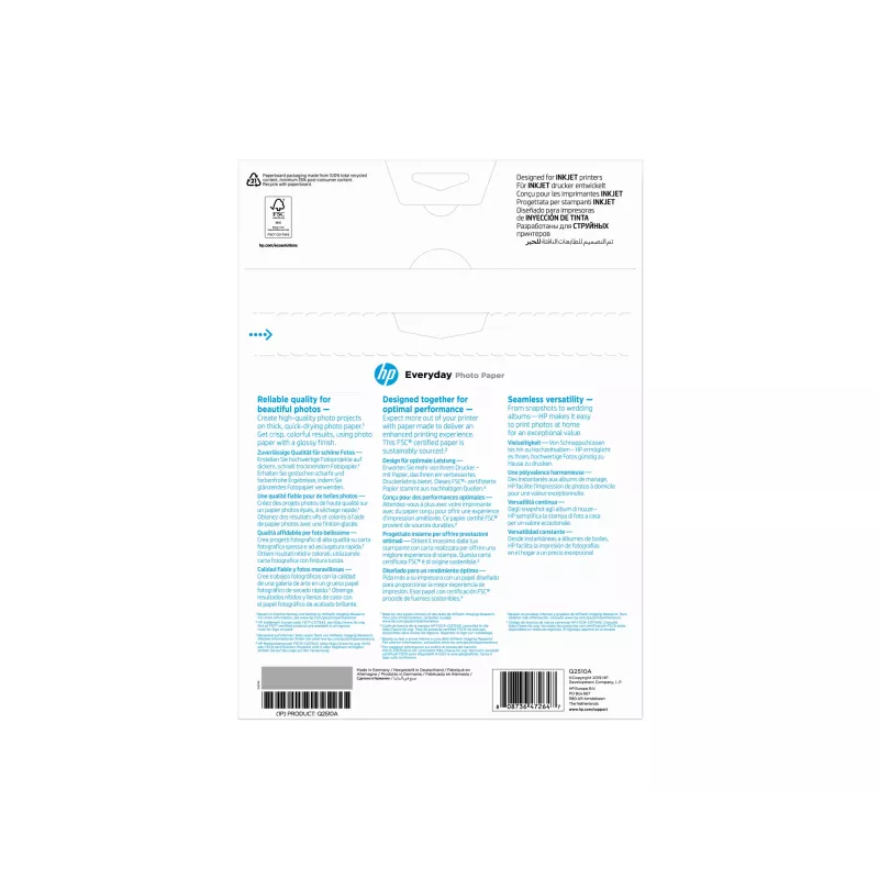 HP Everyday Photo Paper Glossy 200 g/m2 A4 (210 x 297 mm) 100 sheets