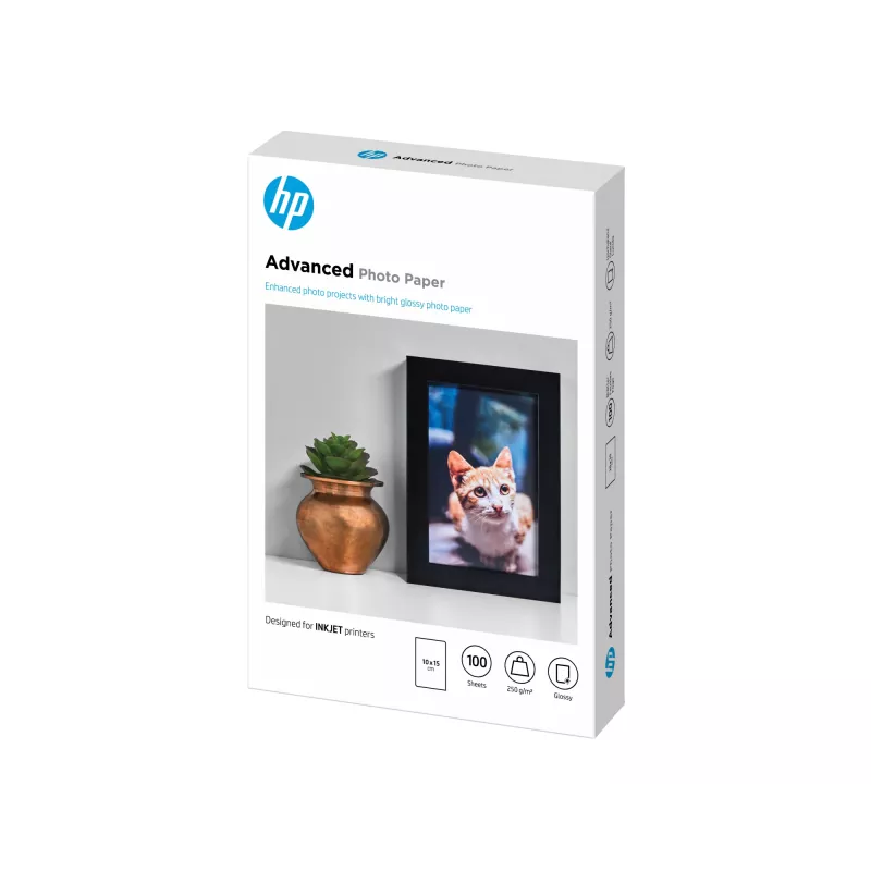 HP Advanced Photo Paper Glossy 250 g/m2 10 x 15 cm (101 x 152 mm) 100 sheets