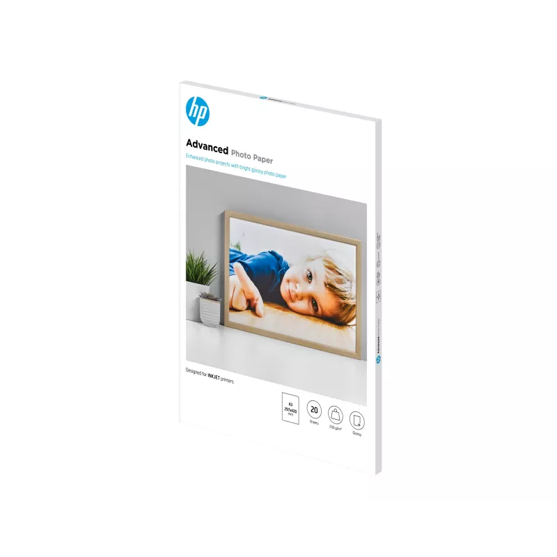 HP Advanced Photo Paper Glossy 250 g/m2 A3 (297 x 420 mm) 20 sheets