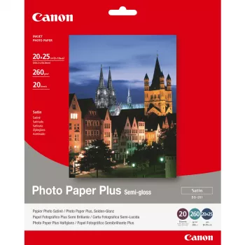 Canon SG-201 Semi-Gloss Photo Paper Plus 8x10 inch - 20 Sheets
