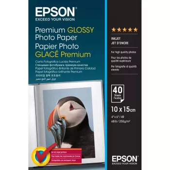 Epson Premium Glossy Photo Paper - 10x15cm - 40 Sheets