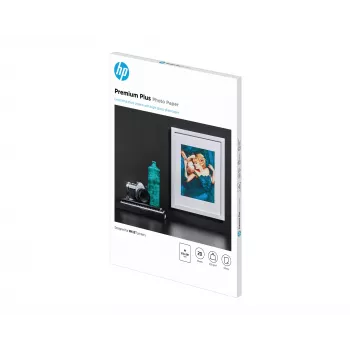 HP Premium Plus Glossy Photo Paper-20 sht/A4/210 x 297 mm, Gloss, 300 g/m², Laser/Inkjet, 20 sheets, Business, Enterprise, 15 - 35 °C