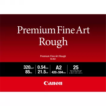 Canon FA-RG1 Premium Fine Art Rough Paper, A2, 25 sheets, 330 g/m², Inkjet, A2, 25 sheets, 540 µm, Canon ImagePROGRAF PRO-1000