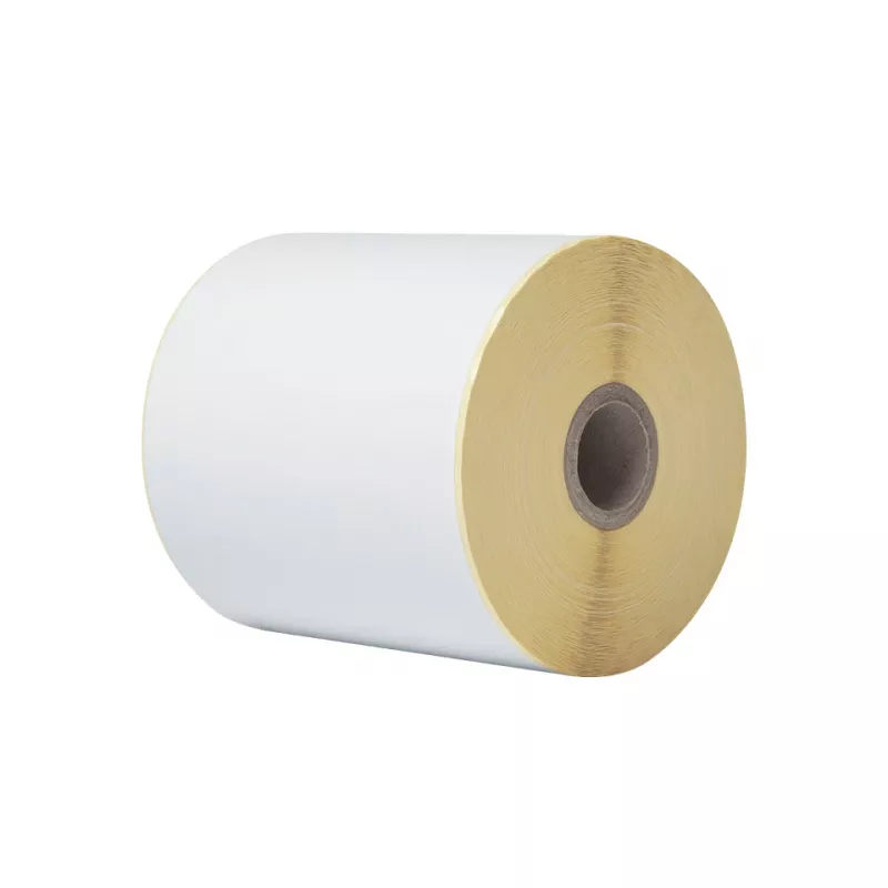 Brother Direct Thermal Continuous Label Roll, White, Self-adhesive printer label, Continuous label, Direct thermal, TD-4410D, TD-4420DN, TD-4520DN, TD-4550DNWB, 10.2 cm