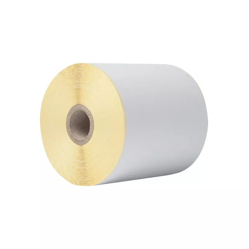 Brother Direct Thermal Continuous Label Roll, White, Self-adhesive printer label, Continuous label, Direct thermal, TD-4410D, TD-4420DN, TD-4520DN, TD-4550DNWB, 10.2 cm