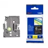 Label tape Brother TZe315 6mm White on Black
