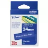 Brother Laminated tape 18mm, Black on blue, TZe, Grey, Thermal transfer, Philippines, 5 year(s)