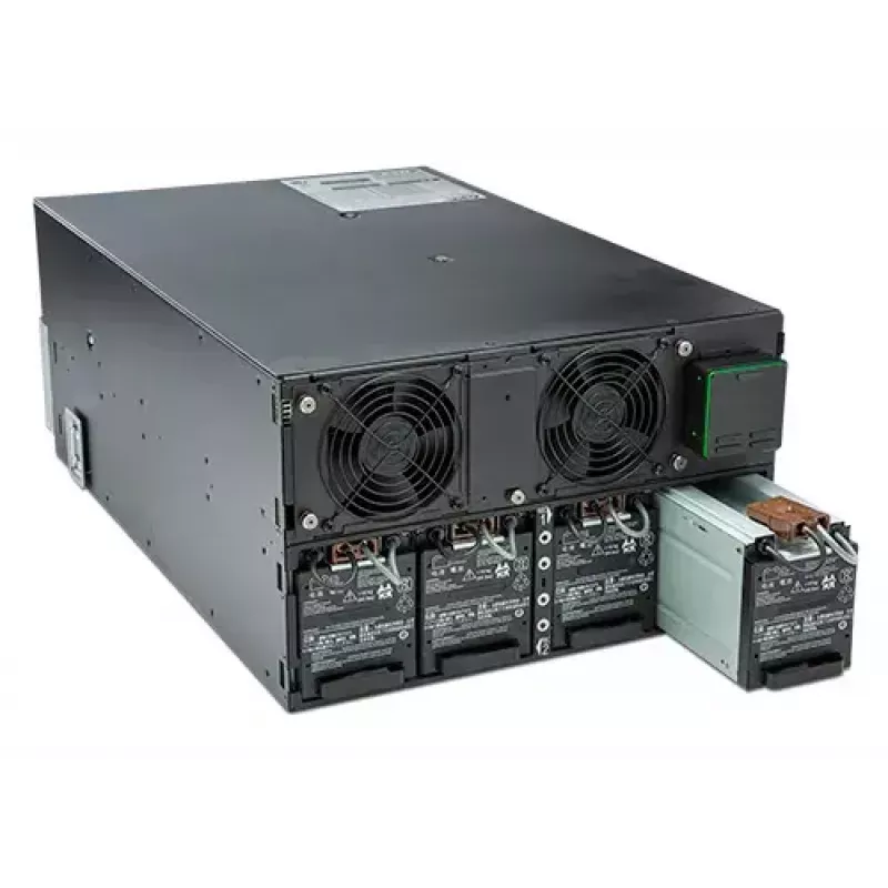 APC Smart-UPS On-Line SRT8KRMXLI - 8kW/VA, 6x C13 + 4x C19 + hardwire 1phase output, rack mountable, Embedded NMC