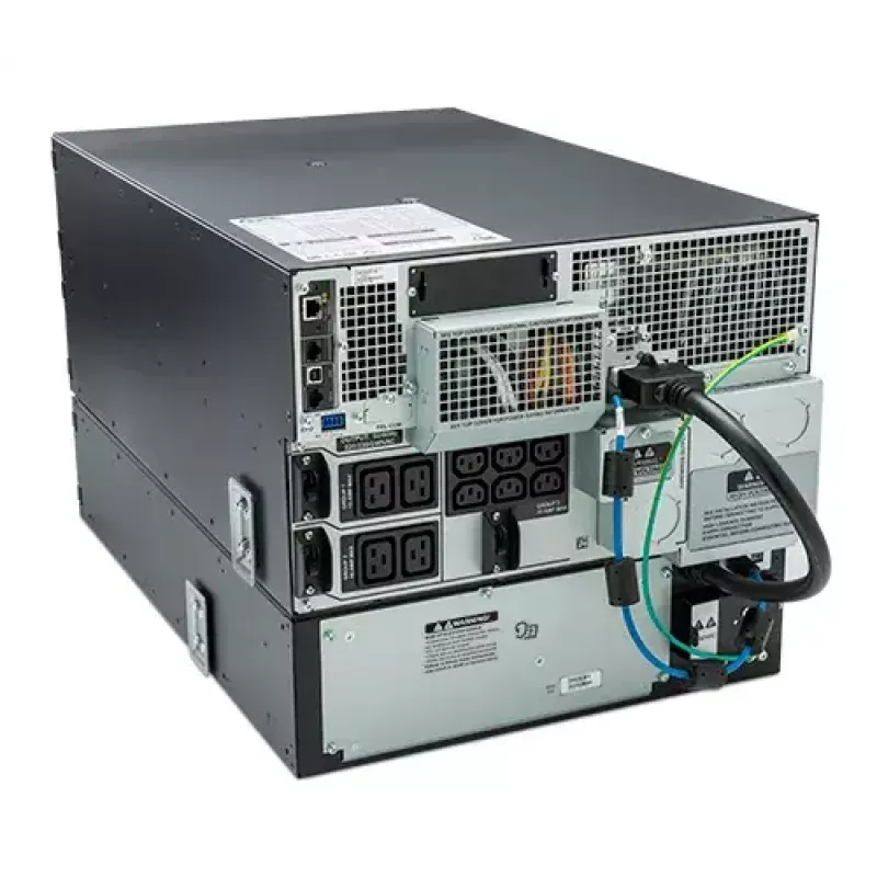 APC Smart-UPS On-Line SRT8KRMXLI - 8kW/VA, 6x C13 + 4x C19 + hardwire 1phase output, rack mountable, Embedded NMC