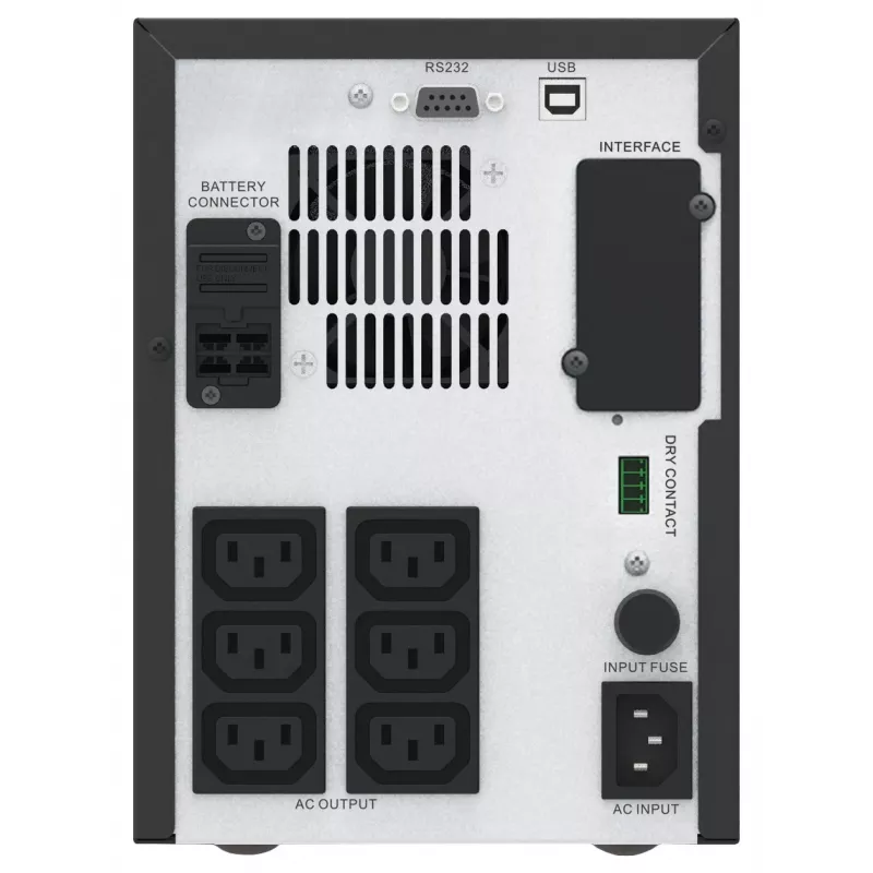 APC Easy UPS 1 Ph Line Interactive, 1500VA, Tower, 230V, 6 IEC C13 outlets, AVR, Dry Contact, LCD, W/O Network Card support