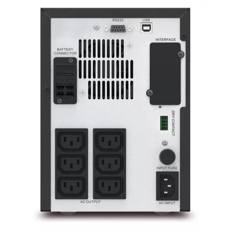 APC Easy UPS 1 Ph Line Interactive, 750VA, Tower, 230V, 6 IEC C13 outlets, AVR, Dry Contact, LCD, W/O Network Card support