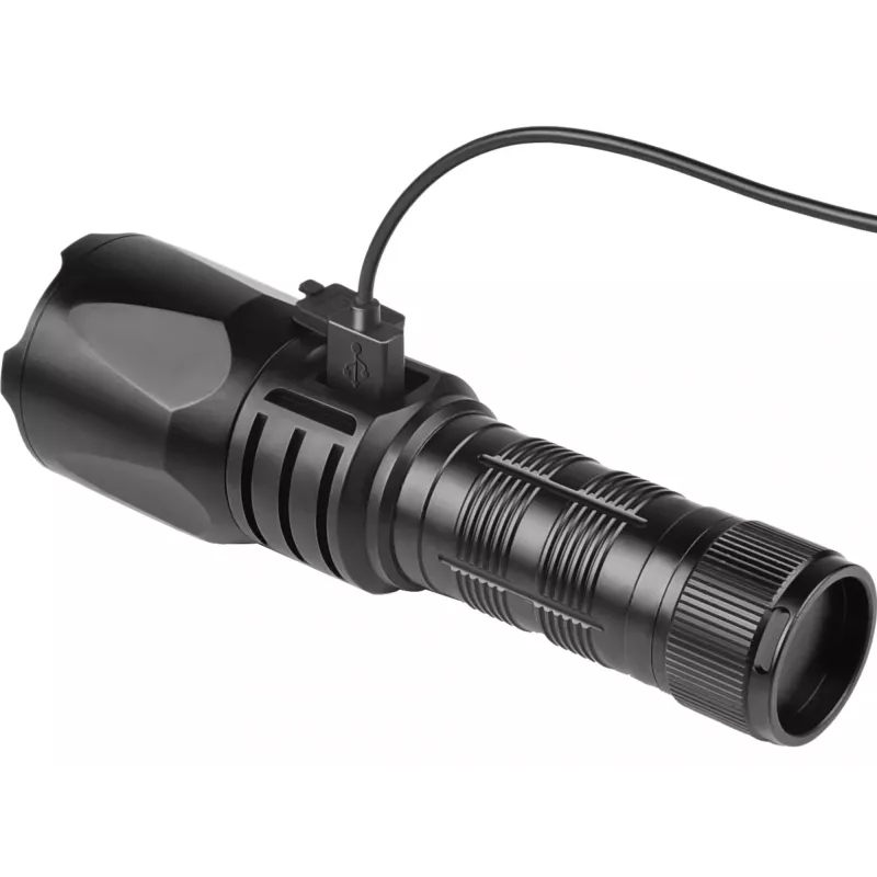 Sandberg Survivor Torch Powerbank 5000, Hand flashlight, Black, Aluminium, IPX4, -30 - 40 °C, FCC, RoHS, UKCA, CE