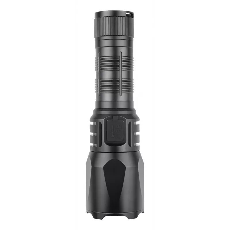 Sandberg Survivor Torch Powerbank 5000, Hand flashlight, Black, Aluminium, IPX4, -30 - 40 °C, FCC, RoHS, UKCA, CE