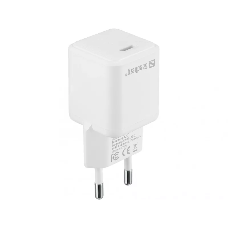 Sandberg USB-C AC Charger PD20W SAVER, Indoor, AC, 12 V, 3 A, White