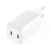 Sandberg AC Charger Dual USB-C PD65W EU, Indoor, AC, 20 V, 3.25 A, White