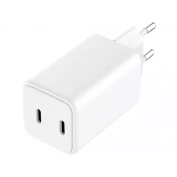 Sandberg AC Charger Dual USB-C PD65W EU, Indoor, AC, 20 V, 3.25 A, White