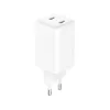 Sandberg AC Charger Dual USB-C PD65W EU, Indoor, AC, 20 V, 3.25 A, White