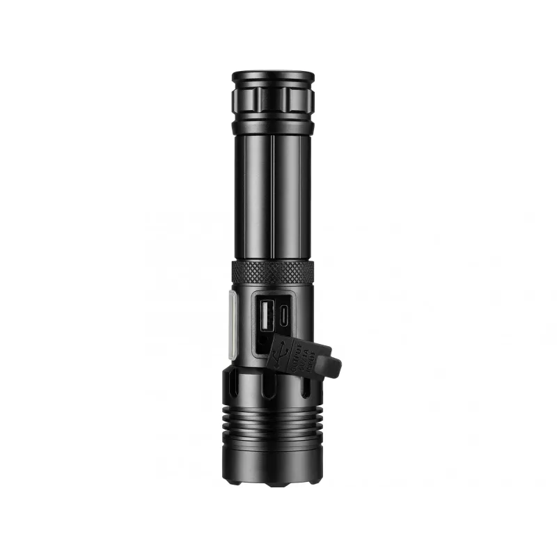 Sandberg Survivor 7in1 Torch Powerbank 5000, Hand flashlight, Black, Aluminium, LED, 2 lamp(s), 200 lm