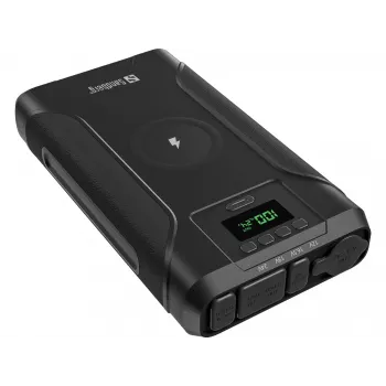 Sandberg Survivor Powerbank 7in1 76800, 76800 mAh, Lithium-Ion (Li-Ion), Wireless charging, 3.6 V, Black