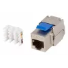 Keystone Module Lanberg KSF6-4000 Flat RJ-45 Connector Blue Silver