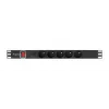 PDU Lanberg PDU-05E-0200-BK 5 AC outlets 1U Black