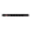 PDU Lanberg PDU-05E-0200-BK 5 AC outlets 1U Black