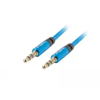 Audio cable LANBERG 3.5mm male–3.5mm male, 2 m, blue