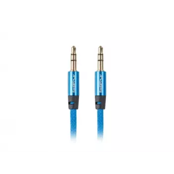 Audio cable LANBERG 3.5mm male–3.5mm male, 2 m, blue