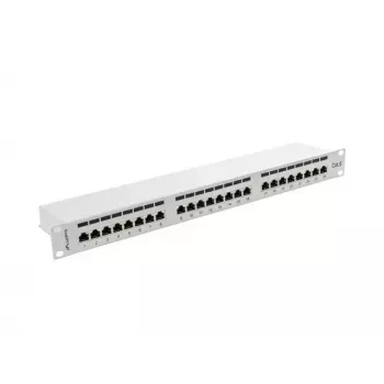 Lanberg Patch Panel 24 port 1U, cat. 6, shielded, grey