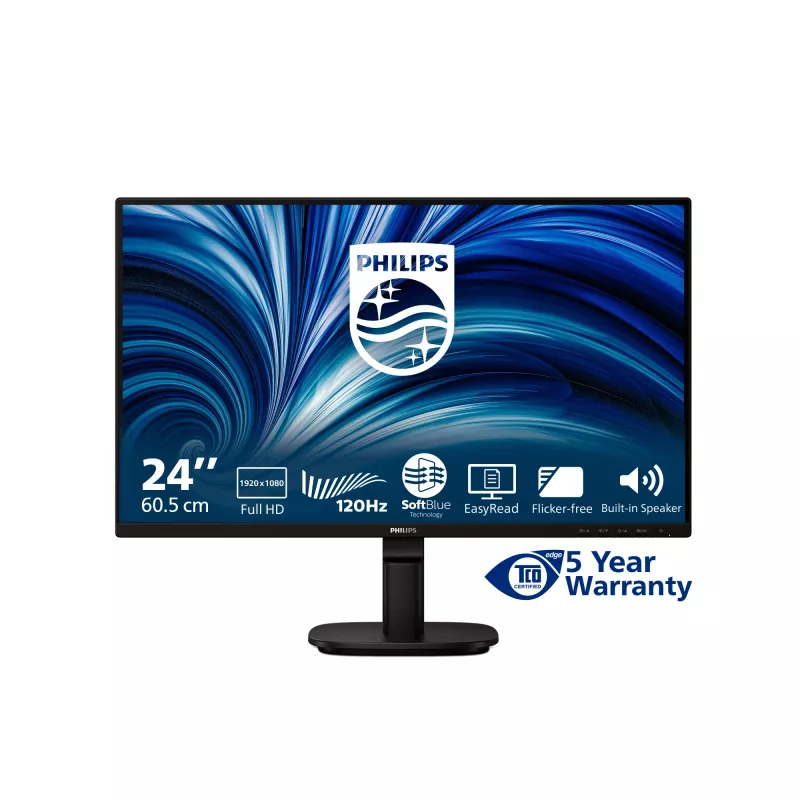 Philips 2000 series 24B2N2200/00 computer monitor 60.5 cm (23.8 inch) 1920 x 1080 pixels Full HD LCD Black