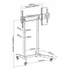 Techly ICA-TR68M TV mount/stand 2.54 m (100 inch) Black
