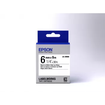 Epson Label Cartridge Standard LK-2WBN Black/White 6mm (9m)