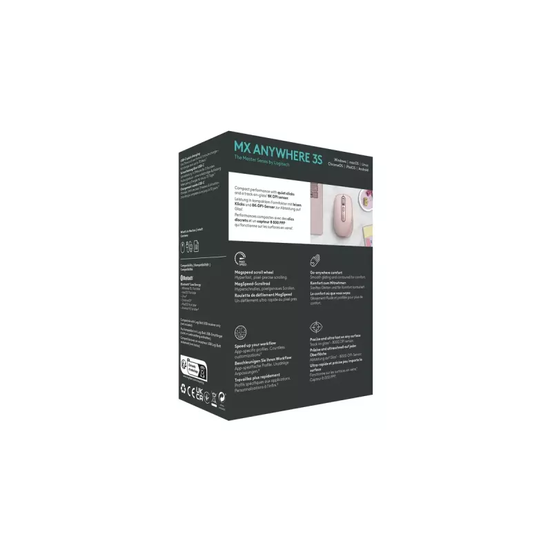 Mouse Logitech MX 3S Pink USB Optical