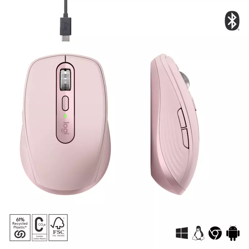 Mouse Logitech MX 3S Pink USB Optical