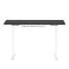 Adjustable Height Table up up B-57051PT/W-IA-ED22-60M — white top, black legs, height-adjustable