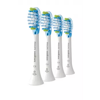 Philips Premium Plaque Defence HX9044/87 4 pack brush heads, 4 pc(s), White, 3 month(s), Medium, 62000 movements per minute, Philips