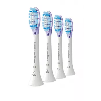 Philips Premium Gum Care HX9054/87 4 pack brush heads, 4 pc(s), White, 3 month(s), Soft, 62000 movements per minute, Philips