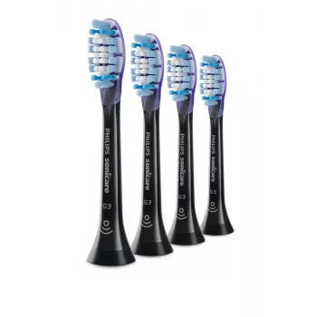 Philips Premium Gum Care HX9054/88 4 pack brush heads, 4 pc(s), Black, 3 month(s), Soft, 62000 movements per minute, Philips