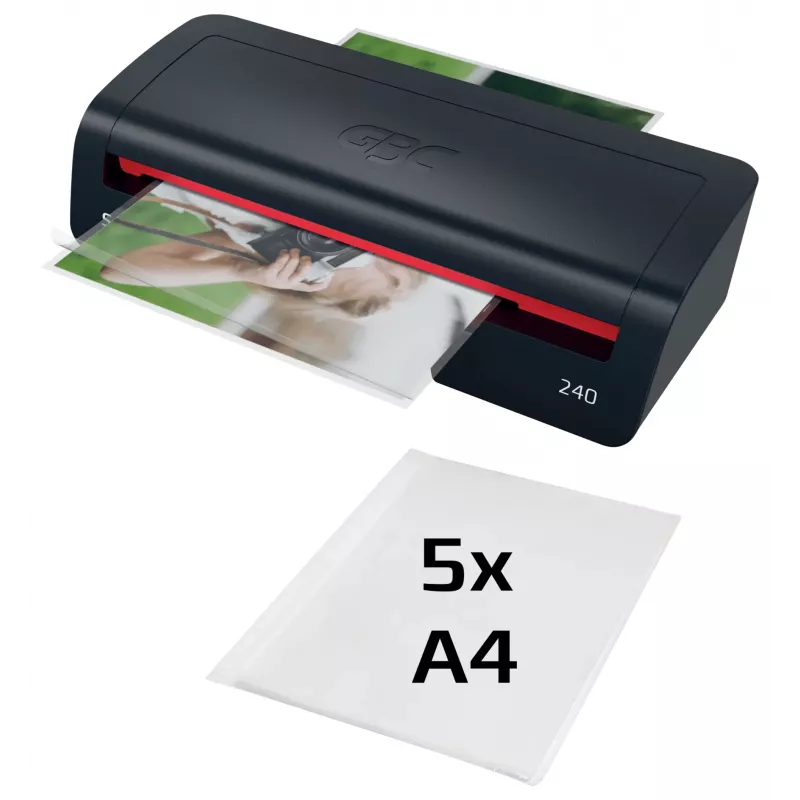 GBC 240 Home Office A4 Laminator, 24 cm, Hot laminator, 2 min, 400 mm/min, 0.5 mm, A4
