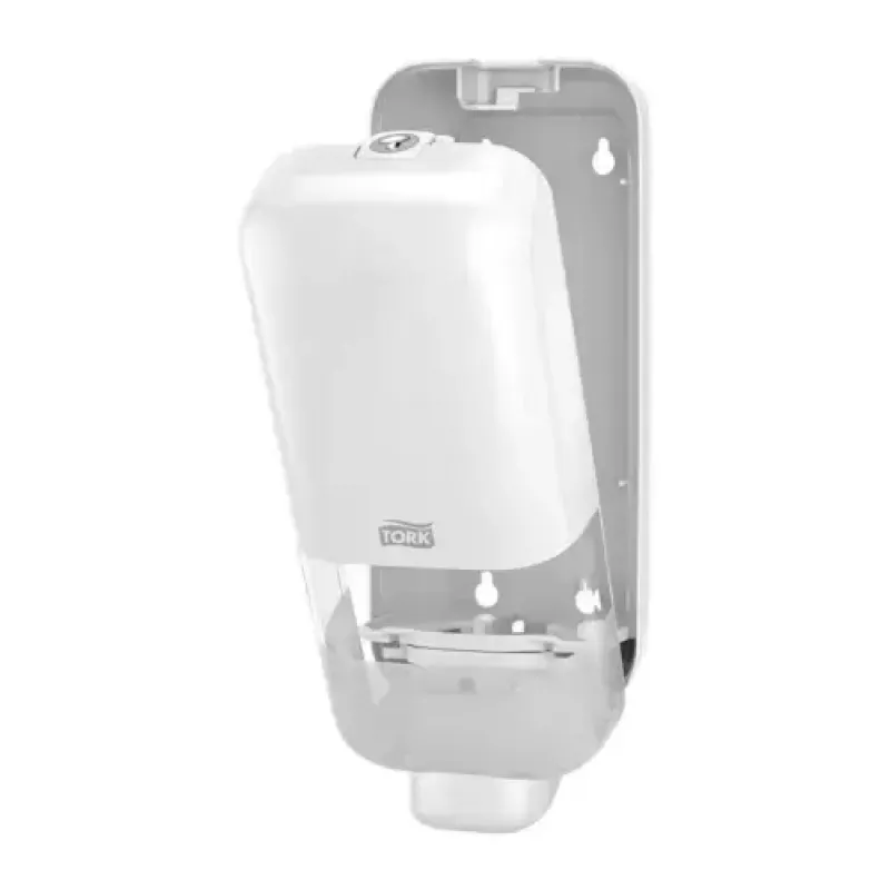 Soap and sanitizer dispenser Tork S4, White — wall-mounted liquid dispenser, model 564500